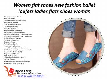 Women flat shoes new fashion ballet loafers ladies flats shoes woman