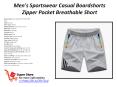 Men's Sportswear Casual Boardshorts Zipper Pocket Breathable Short PowerPoint PPT Presentation