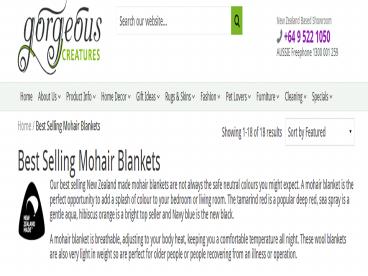 Mohair Throw Blanket in New York