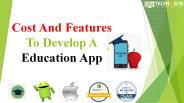 Cost to Develop an Education Application Development