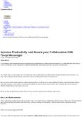 Increase Productivity and Secure your Collaboration With Troop Messenger PowerPoint PPT Presentation
