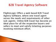 B2B Travel Agency Software