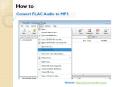 How to Convert FLAC Audio to MP3 PowerPoint PPT Presentation