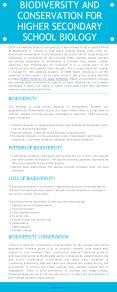 Biodiversity and Conservation for Higher Secondary School Biology PowerPoint PPT Presentation