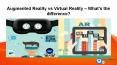 Augmented Reality vs Virtual Reality – What’s the difference PowerPoint PPT Presentation