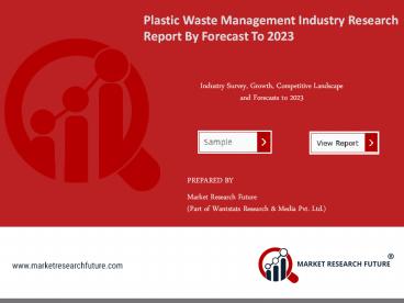 Plastic Waste Management Industry