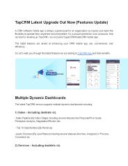 TapCRM Latest Upgrade Out Now (Features Update) (1)