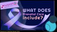 What does prenatal care include?