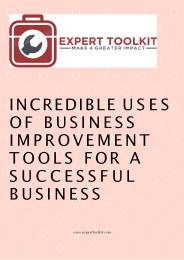 What everyone should know about business improvement tools?