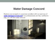 Water Damage Concord (1)