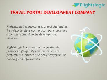 Travel Portal Development Company