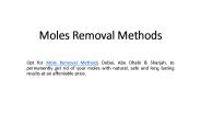 Moles Removal Methods