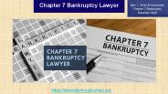 Chapter 7 Bankruptcy Lawyer in Pleasant Ridge