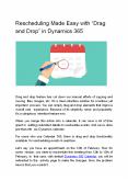 Rescheduling Made Easy with “Drag and Drop” in Dynamics 365 PowerPoint PPT Presentation