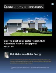 Solar power water heating