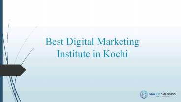 Digital Marketing Training Institute in Kochi
