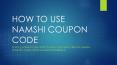 How To Use Namshi Coupon Code
