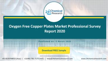 Oxygen Free Copper Plates Market Professional Survey Report 2020
