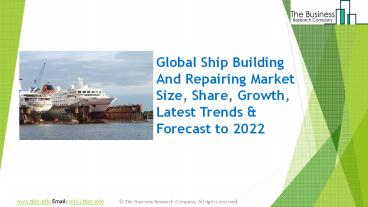 2020 Ship Building And Repairing Market Growth And Trends