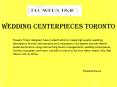 Wedding Centerpieces Toronto PowerPoint PPT Presentation