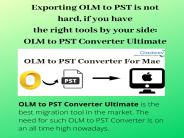 How to Export OLM to PST