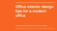 Best Office Interior Design Services PowerPoint PPT Presentation