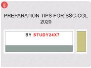 Preparation Tips for SSC-CGL 2020 (1)