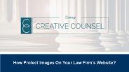 How Protect Images On Your Law Firm’s Website?