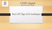 Best off page SEO techniques
