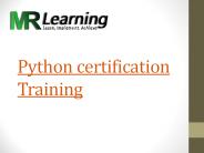 Python certification Training
