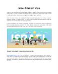 Israel Student Visa PowerPoint PPT Presentation