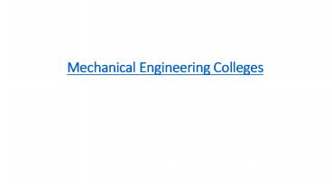 Mechanical Engineering Colleges (2)