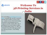 3D Printing Services in India