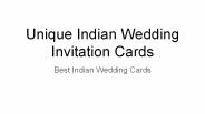 Beautiful Unique Indian Wedding Invitation Cards