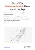 Here's Why Customer-Centric Firms are At the Top PowerPoint PPT Presentation