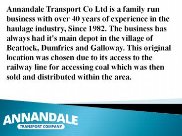 Hazardous Goods Haulage Scotland | Annandale Transport Co Ltd (1)
