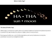 What Is Hatha Yoga? (1)