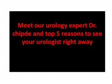 best urologist in indore