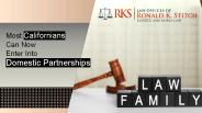 Most Californians Can Now Enter Into Domestic Partnerships