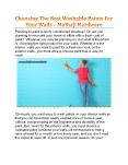Choosing The Best Washable Paints For Your Walls - Mathaji Hardware PowerPoint PPT Presentation
