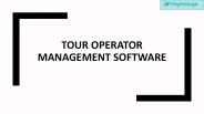 Tour Operator Management Software