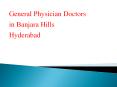General Physician in Banjara Hills | General practitioner Banjara Hills PowerPoint PPT Presentation