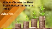 Top Stock Market Training Institute in India