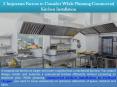 5 Important Factors to Consider While Planning Commercial Kitchen Installation PowerPoint PPT Presentation