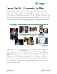 Inogen One G3 – Overcoming the Odds