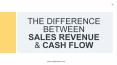 The Difference between Sales Revenue and Cash Flow PowerPoint PPT Presentation