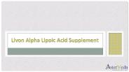 Livon Alpha Lipoic Acid Supplement online