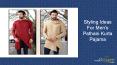 Styling Ideas For Men's Pathani Kurta Pajama PowerPoint PPT Presentation