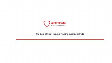 Best Ethical Hacking Institutes in India