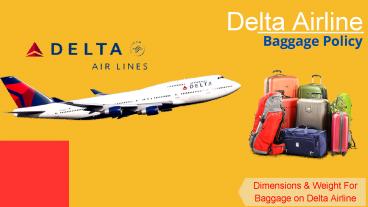 Delta Airline Baggage Policy wth Size and Dimension